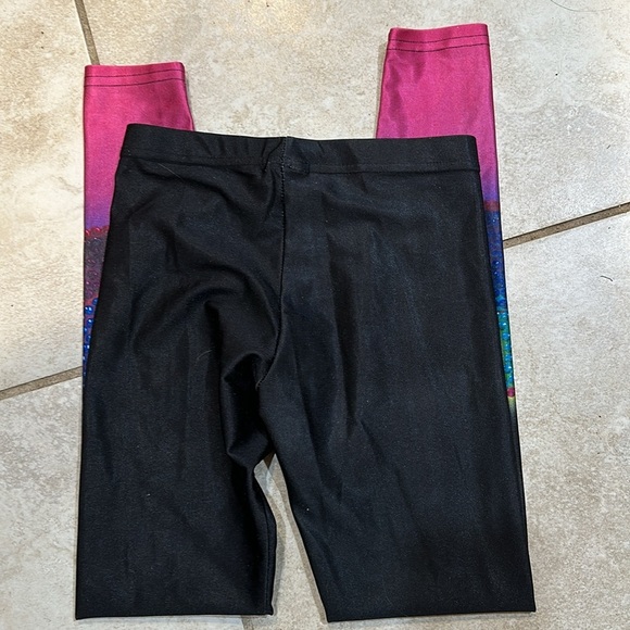 Terez Crystal Rainbow Poop Emoji Leggings M - Picture 7 of 8